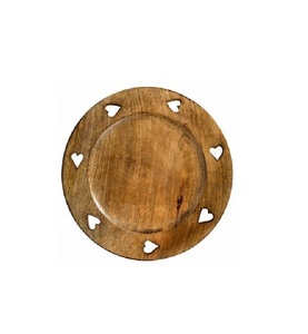 Plato de cargador de madera de lujo, calidad Superior, hecho a mano, debajo del plato, artículos de cocina, plato de servicio de madera clásico y elegante al por mayor - Product Image 2