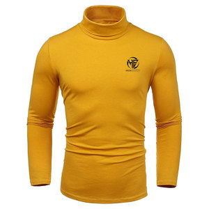 Modern Street Casual Pullover Stretch Knit High <b>Neck</b> Full Sleeve Top for <b>Men</b> <b>Turtle</b> <b>Neck</b> Shirt - Product Image 1