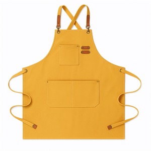 Thickened Canvas Heavy Duty Reusable Bib <b>Apron</b> Customized <b>Work</b> Clothes Stain-Resistant Sleeveless Adjustable Waist Multiple - Product Image 3