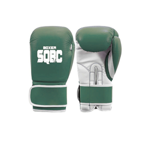 Guantes de boxeo de cuero mate azul Logotipo personalizado Diseño de alta calidad Guantes de boxeo sin dedos transpirables - Product Image 4