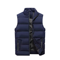 Design personnalisé Mode Gilet Rembourré Hommes Gilet Bouffant Fermeture Éclair Sans Manches Matelassé Rembourré Gilet Survêtement Streetwear Vêtements