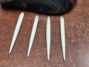 Agujas de Tejer de Hueso Natural Orgánico Pulido, Ecológicas y Portátiles, Forma Natural para Manualidades de Crochet y Tufting, Hechas en Uttar Pradesh - Product Image 2