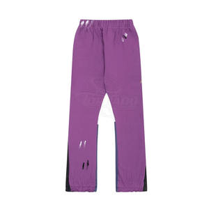 Private Label Men Flare Pants Solid Color Men Flare Pants Side Pockets Flare Pants For <b>Sale</b> - Product Image 4