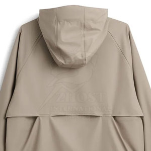 Conjunto Cortavientos Ligero Unisex, con Capucha, Cierre Frontal, Diseño Deportivo de Color Sólido, Manga Larga, para Adultos, Ropa de Primavera - Product Image 5