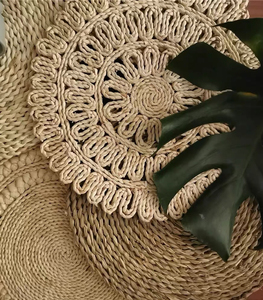 Mantel Individual de Pasto Marino Tejido a Mano, Ecológico y Natural, Mantel de Paja, Mantel de Jacinto de Agua Sostenible para Comedor - Product Image 1