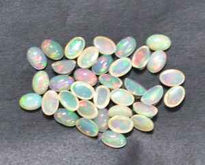 Cabujón redondo de Topacio azul cielo Natural turquesa de 3mm a 10mm gemas pulidas Lisas para diseño de joyería piedra preciosa de corte ovalado - Product Image 1