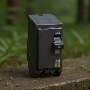 Disjoncteur miniature bipolaire Schneider Electric QO260 60A pour rail DIN - Product Image 3