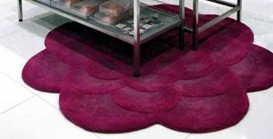 Alfombra bordada a mano redonda moderna superventas, Alfombra de patrón sólido con Material de poliéster para sala de estar - Product Image 2