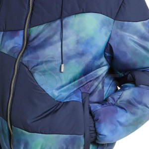 Fábrica de fabricación de chaqueta acolchada para hombre personalizada al por mayor de manga larga de lona de estilo callejero carta para invierno - Product Image 5