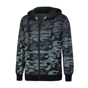 Nueva llegada Casual Wear Color sólido Hombres Estilo de camuflaje Sudaderas con capucha Venta al por mayor Tasa de secado rápido Hombres Camuflaje Sudadera con capucha - Product Image 1