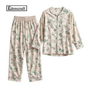 Ensemble de vêtements de détente pour femmes grande taille Edenscraft, polyester et élasthanne, pyjama thermique à manches longues, léger, doux, coupe décontractée, chic - Product Image 4