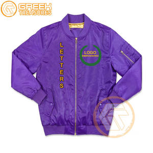Veste universitaire brodée en satin Omega personnalisée fraternité vêtements grecs respirants de haute qualité Psi vestes pour hommes vente en gros - Product Image 3