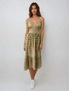 Vestido de algodón indio hecho a mano para mujer, verano 100%, informal, de longitud media, estilo bohemio, vestido informal con tirantes, estilo dulce, Natural - Product Image 2