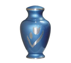 โกศสำหรับขี้เถ้างานศพผู้ใหญ่สนุกสีฟ้าขนาดใหญ่สำหรับขี้เถ้าของคนที่คุณรักขนาด10.5 "และ220ลูกบาศ์กใน - Product Image 5