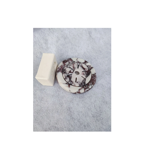 Barre de savon moderne de luxe en forme de feuille auto-drainante Porte-savon en travertin Porte-savon en marbre pour salle de bain - Product Image 4