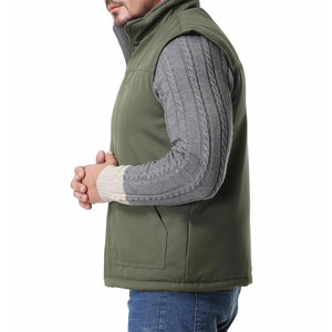 Gilet en toile pour homme, respirant, couleur unie, nouveau design 2026, vêtements d'hiver, grande taille, logo personnalisé, sans manches, gilet en toile pour homme - Product Image 5