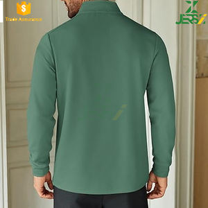 Men's Casual Long Sleeve Quarter Zip Pullover Sweatshirt Stylish Fashion Top Stand Collar Lightweight Breathable Embroidered - Product Image 3