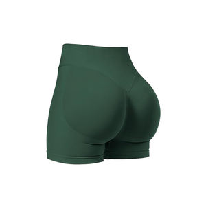 2025 Short de sport personnalisé à la mode Sports Fitness Workout Yoga Couleur unie et sublimé Plus Size en Spandex/Nylon - Product Image 5