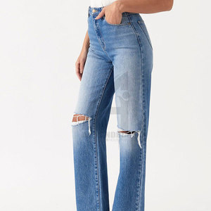 กางเกงยีนส์เอวสูงทรงสกินนี่ผ้ายืดเข้ารูปแฟชั่นลำลองสำหรับผู้หญิง ผลิตโดยอเล็กซานเดรีย อินดัสทรีส์ - Product Image 5