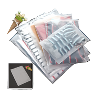 Pochette en plastique personnalisée sacs en poly avec logo imprimé personnalisé, T-shirt fermeture éclair zip-lock emballage sac en plastique pour vêtements meilleur prix