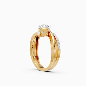 Anillo de Diamantes para Mujer, Certificado IGI, Chapado en Oro Amarillo de 18K, Diamante Cultivado en Laboratorio, Corte Brillante, Lujo Natural, Anillo de Compromiso - Product Image 6