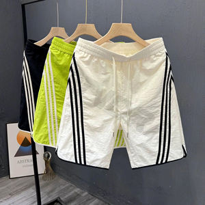 Pantalones cortos de verano para hombre, pantalones cortos de algodón atléticos activos, pantalones cortos de entrenamiento de secado rápido, pantalones cortos de algodón sólidos para hombre - Product Image 4