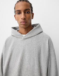 Vente en gros de sweatshirts à capuche pour hommes en velours côtelé 6XL Plus OEM Custom Made Embossed Puff Embroidered Winter Beaded - Product Image 5