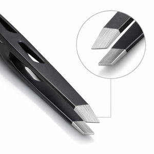 Pinzas Profesionales de Acero Inoxidable con Punta Inclinada para Cejas, Depilación de Precisión, Pinzas de Belleza - Product Image 5
