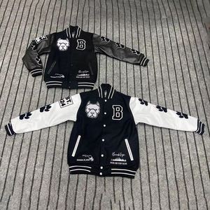 Personalizado Letterman bordado Chenille parche Varsity chaquetas Universidad uniforme chaqueta de béisbol para los hombres contraste Versity chaqueta - Product Image 1