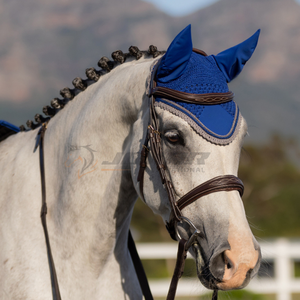 Bonnet d'oreille de cheval au crochet de qualité supérieure fabricant pakistanais voile anti-mouches léger respirant lavable pour un look équestre élégant - Product Image 5