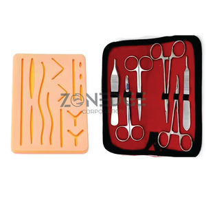 ชุดฝึกเย็บแผลสำหรับนักเรียนทางการแพทย์แบบพิเศษชุดฝึกผ่าตัดพร้อมแผ่นรองผิวชุดเครื่องมือสำหรับการเรียนการสอนทางการศึกษา - Product Image 5