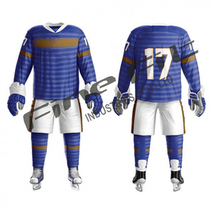 OEM Custom Cotton Ice Hockey Jerseys Durable <b>Team</b> Uniforms & Sportswear Digital Printing Wholesale - Product Image 4