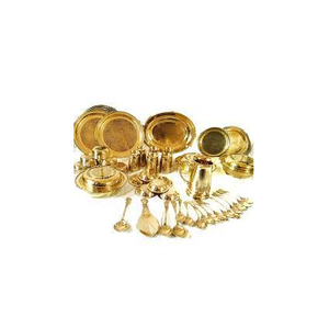 Service de vaisselle et de dîner en laiton pour fête d'été et mariage et ustensiles de cuisine et restaurants de taille personnalisée - Product Image 2