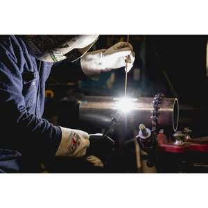 Gants de soudage en cuir fendu résistant à la chaleur pour hommes de qualité supérieure, personnalisés, ignifuges, de sécurité, anti-coupure, antidérapants, anti-impact, MIG HSI - Product Image 6