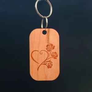 พิมพ์บาร์โค้ด <span class=keywords><strong>QR</strong></span> แบบกำหนดเอง พวงกุญแจไม้ NFC ป้ายแท็กโรงแรม - Product Image 3