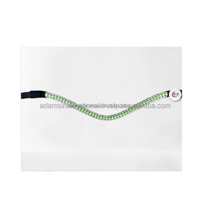 Bracelet décoratif en cuir de cheval, bande avec sourcils en cristal scintillant, haute qualité - Product Image 2