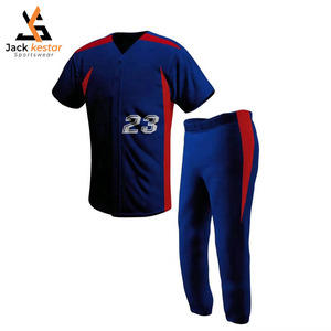 Meilleur maillot de baseball et de softball personnalisé pour adultes - Respirant, séchage rapide, évacuation de l'humidité, antibactérien, uniforme scolaire - Product Image 1