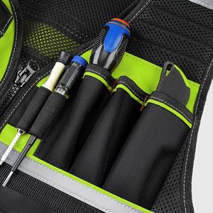 Chaleco de Seguridad Reflectante para Hombre, Ropa de Trabajo de Otoño, con Logotipo Personalizado, Bolsillos de Tela Transpirable, Bordado 3D - Product Image 2