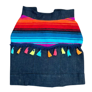 Chaleco Vaquero Clásico con Estampado Floral para Perro, Estilo Mexicano Boho, Chaqueta Étnica para Mascotas, Venta al por Mayor OEM - Product Image 3