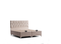 Lit King Size simple et Double, tissu de rangement de styliste, hôtel moderne, lit King-Size complet, pas cher