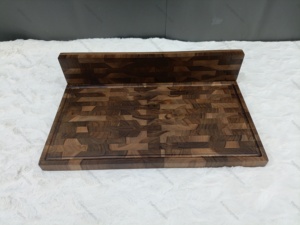 Juego de tablas de cortar de madera rectangulares con soporte magnético para cuchillos y bandejas de servir antideslizantes, utensilios de cocina hechos en Vietnam. - Product Image 3