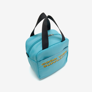 Polyester Classic Insulated Water Resistant Lightweight Durable 7 Inch Storage <b>Bag</b> Zipper Closure Customized Color Custom Logo - Product Image 3
