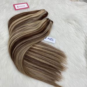 Cheveux Trame Machine Cutible Aligné Remy Vierge Russe Droite Double Trame Produits Capillaires Sans Chimiques - Product Image 3