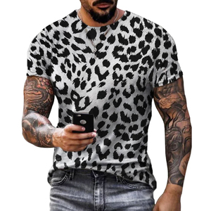 Ropa de moda superventas para hombre, camisetas de algodón y fibra de bambú para hombre, Camisetas estampadas con cuello redondo de Pakistán - Product Image 2