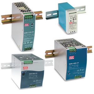 Alimentation à découpage sur rail DIN à sortie unique Meanwell Série EDR MDR NDR SDR - Product Image 1