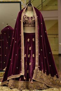 พราวอินเดีย/ปากีสถานที่ดี KOTI กับ LEHENGA สำหรับชุด WALIMA ประดับประดา DABKA,ลูกปัดหินทำงานสำหรับงานแต่งงาน @ 2022 - Product Image 2