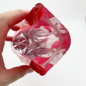 Custom Printed Smell Proof Stand Up Resealable Ziplock Aluminum <b>Foil</b> Bag with Oval Clear <b>Window</b> Multiple Colors Available - Product Image 5