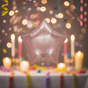 Ballon étoile en feuille d'aluminium rose doré 19 pouces pour décoration de fête - Product Image 3