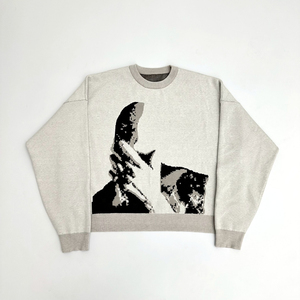 เสื้อสเวตเตอร์ถักแบบสวมศีรษะสำหรับผู้ชายเสื้อกันหนาวถักไซส์ใหญ่พิเศษสำหรับฤดูหนาว - Product Image 1