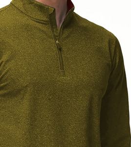 Sudaderas con media cremallera de algodón de alta calidad para hombre OEM ODM Activewear Factory Mock Neck Hoodies Pullover Style - Product Image 6